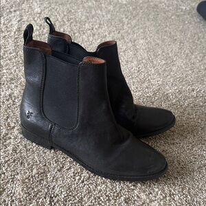 Frye Black Leather Chelsea Boots